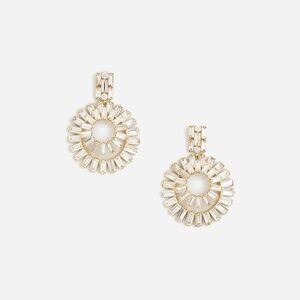 J.Crew Layered Crystal Hoop Earrings